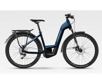 Haibike Trekking 8 Low Electric 27.5" Wheel Hybrid Gloss Royal Blue Bosch Performance CX Smart System 750wh Battery 2024